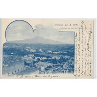 Catania - Panorama con vista dell' Etna 1900 